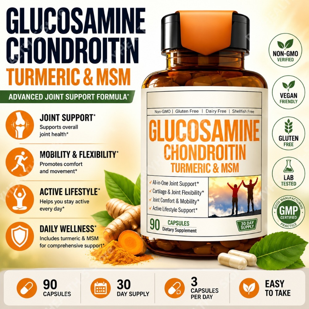 Glucosamine Chondroitin Joint - Glucosamine Chondroitin MSM Capsules with Turmeric