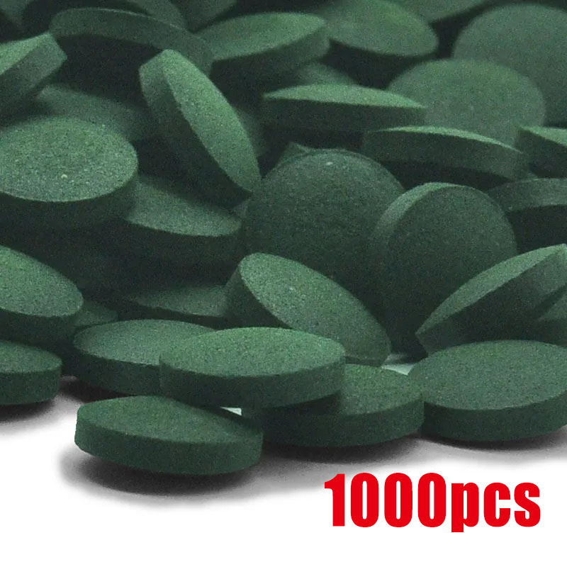 50-1000pcs High Purity Spiruli - Spirulina Tablet Organic ulasan dan harga