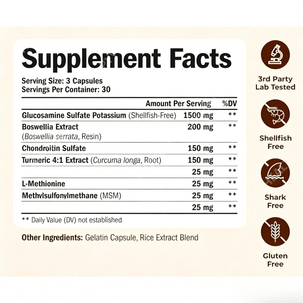 Glucosamine Chondroitin MSM Ca - Glucosamine Chondroitin Joint ulasan dan harga