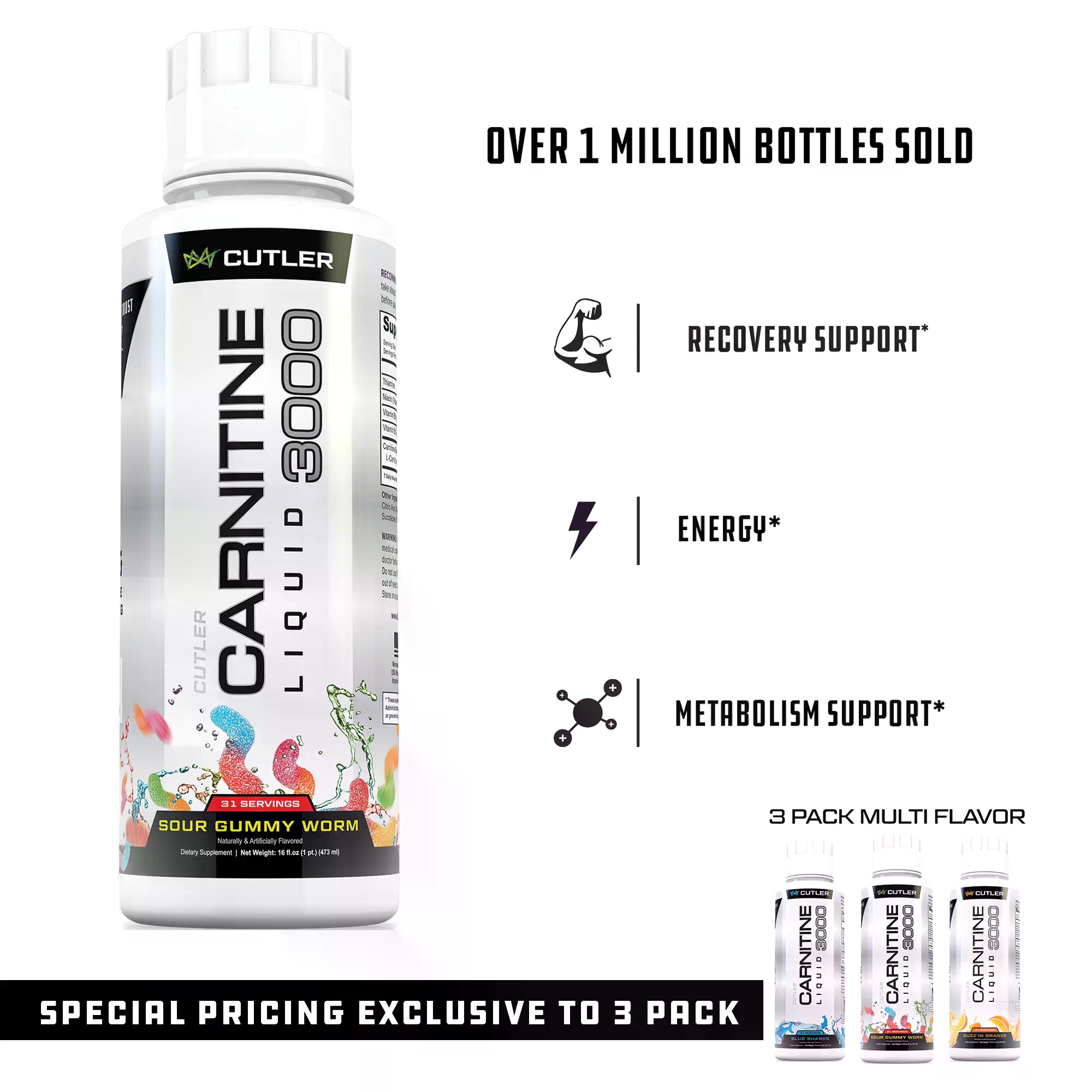 Cutler Nutrition Liquid Carnit - Fitness Nutrition Energy ulasan dan harga