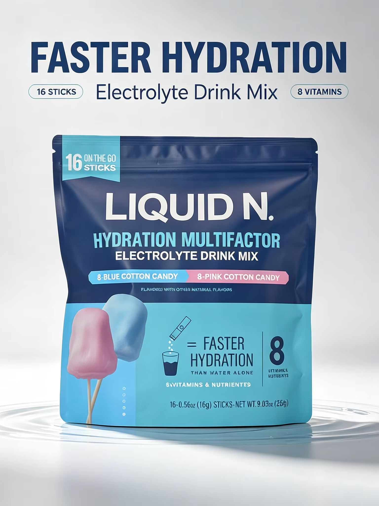 Cotton Candy Electrolyte Powde - Electrolyte Powder Pack ulasan dan harga