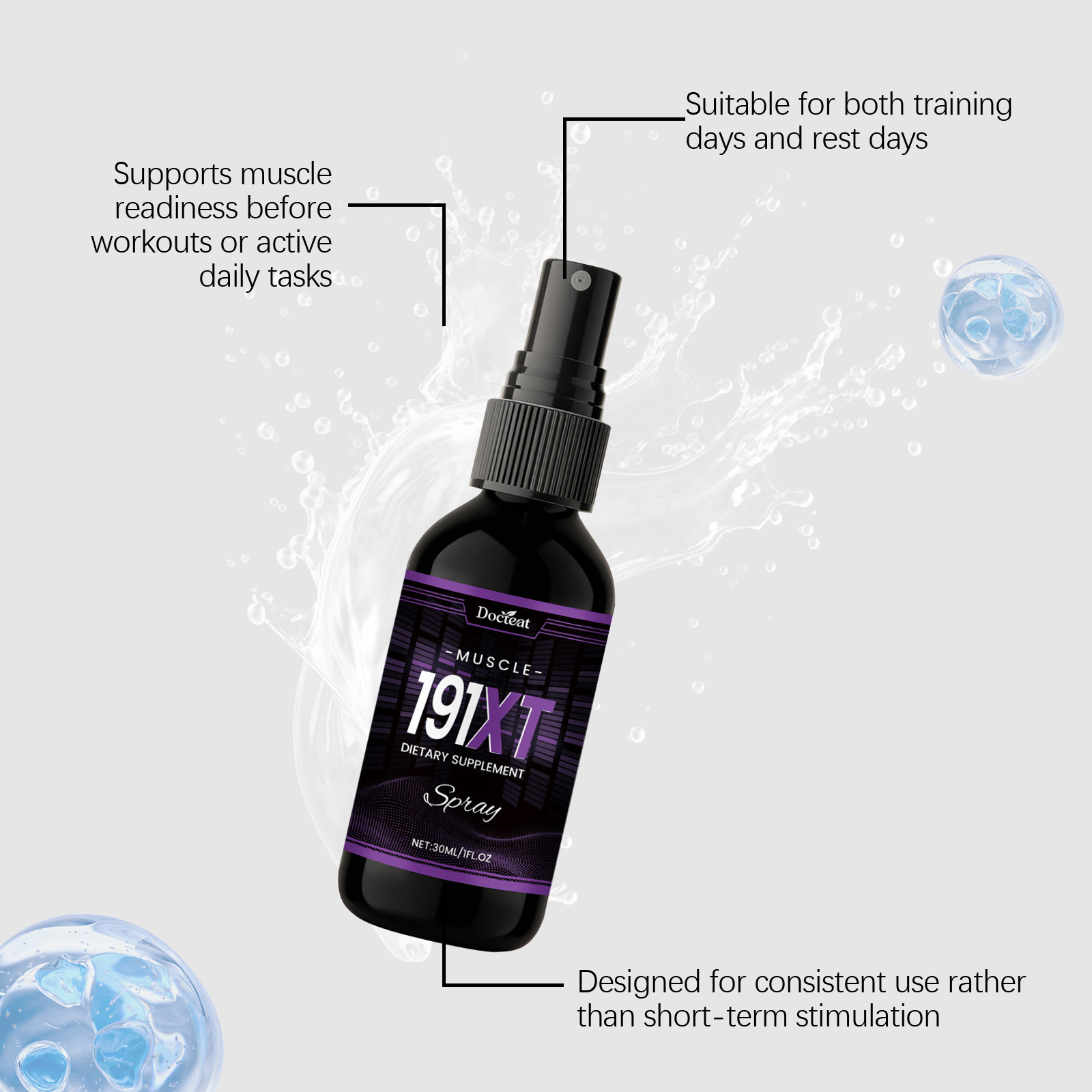 Muscle Growth Spray Enhance Ph - Fitness Nutrition Energy ulasan dan harga