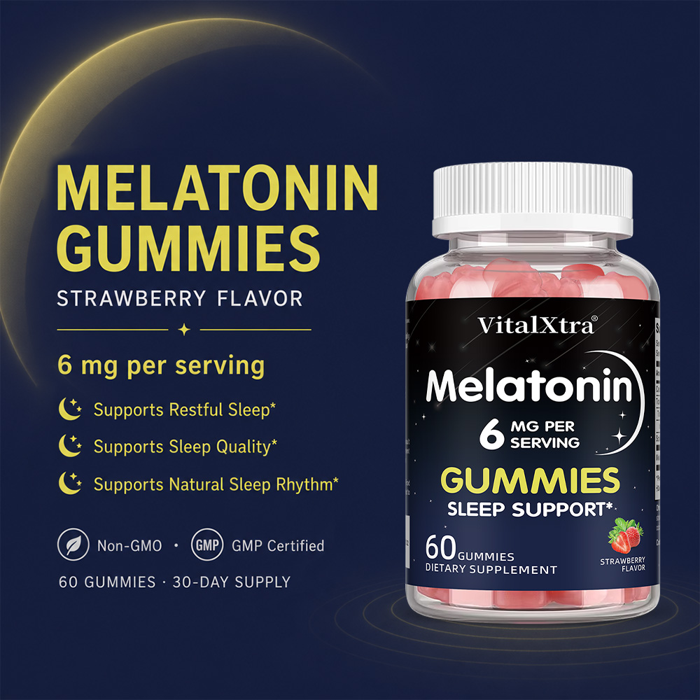 Melatonin Gummies 6mg, Natural - Melatonin Sleep Gummy ulasan dan harga