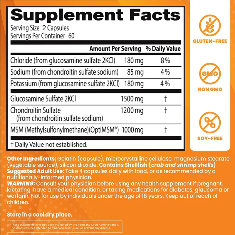 Glucosamine Chondroitin MSM -  - Glucosamine Chondroitin Joint ulasan dan harga