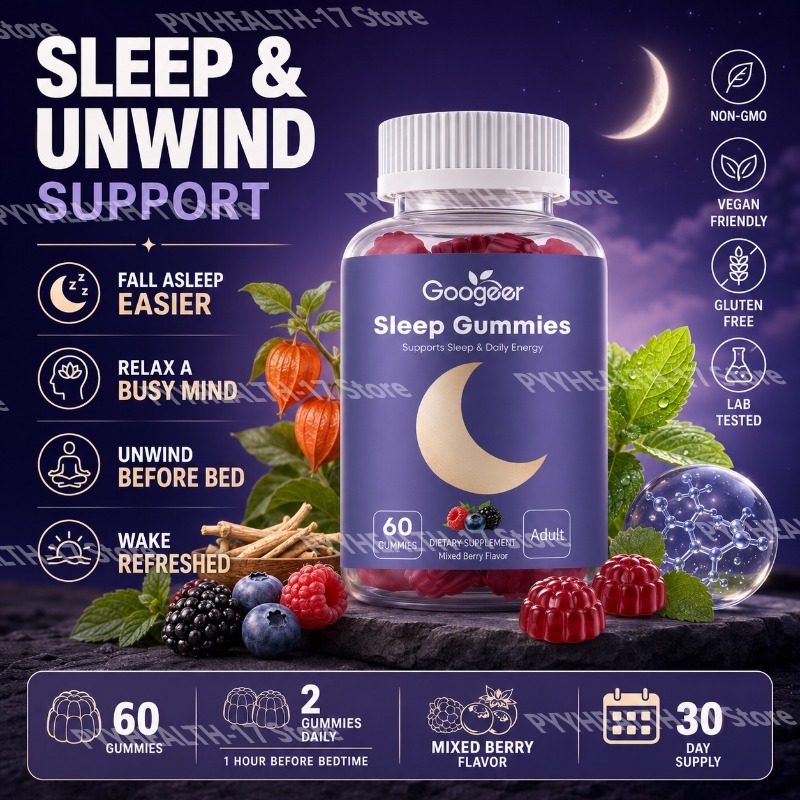 Googeer Sleep Gummies for Adul - Melatonin Sleep Gummy ulasan dan harga