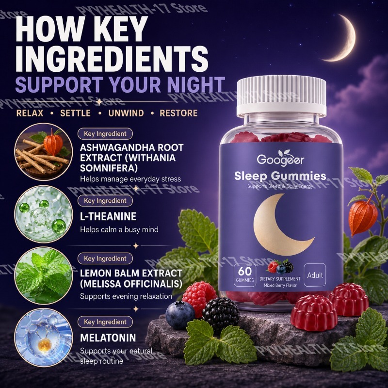 Googeer Sleep Gummies for Adul - Melatonin Sleep Gummy ulasan dan harga